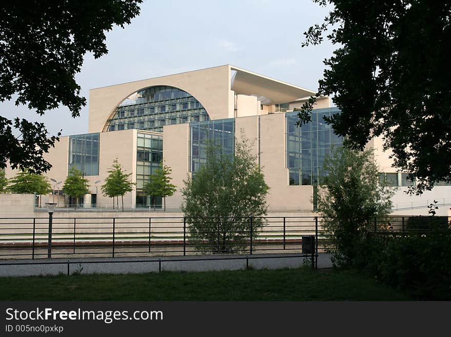 Government building in Berlin Germany where Angela Merkel works. Government building in Berlin Germany where Angela Merkel works