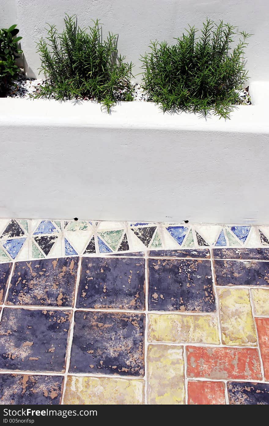 Garden and tiles