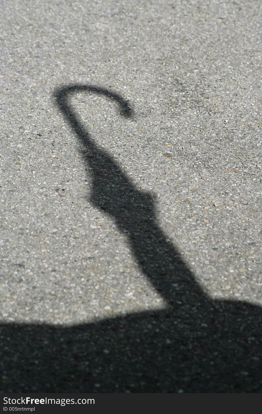 Shadow of an umbrella