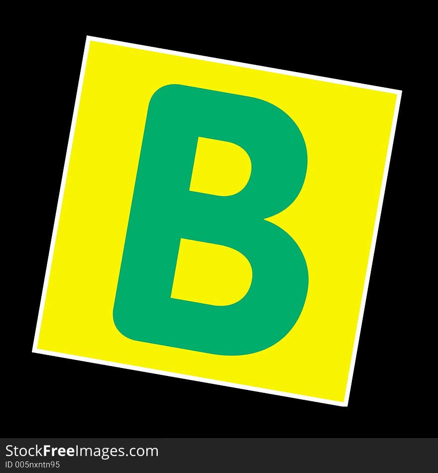 Alphabet letters -b