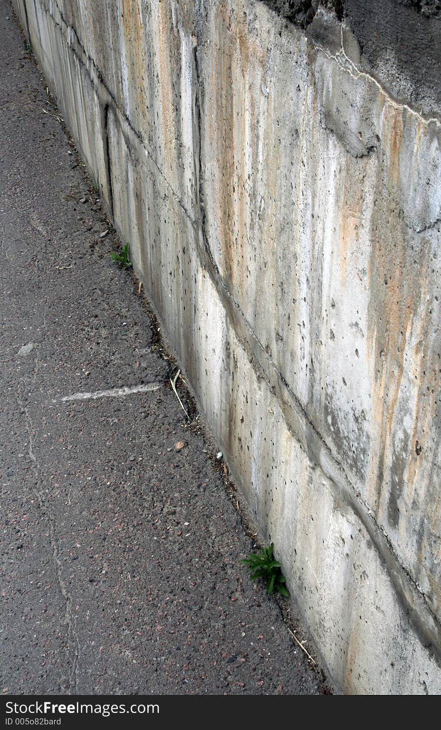 Cement wall