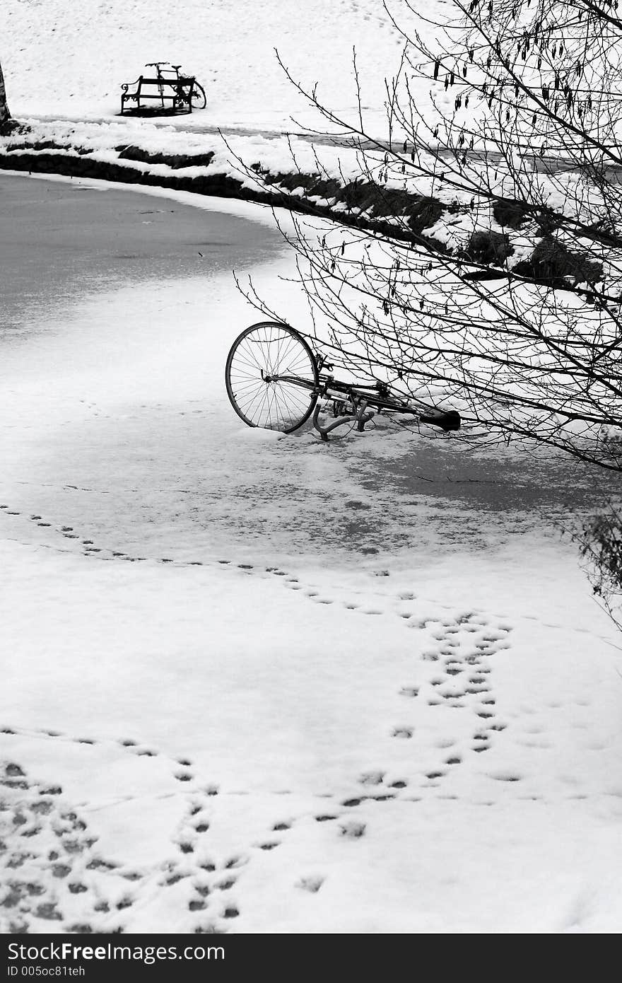 Bike on ice