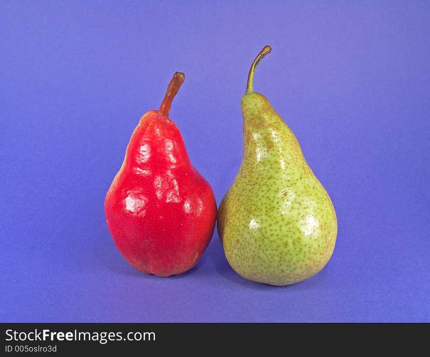 Red, Green European Pears