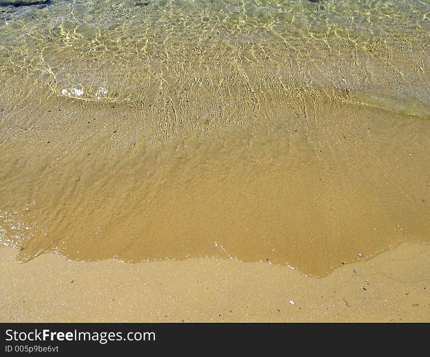 Wave on beach