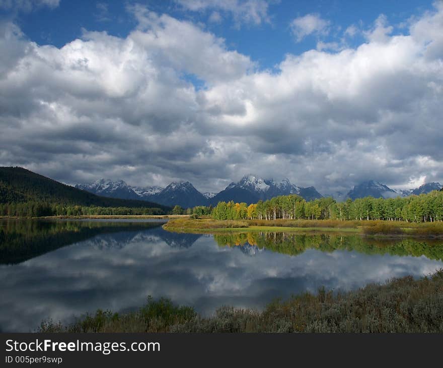 Tetons & Oxbow Lake