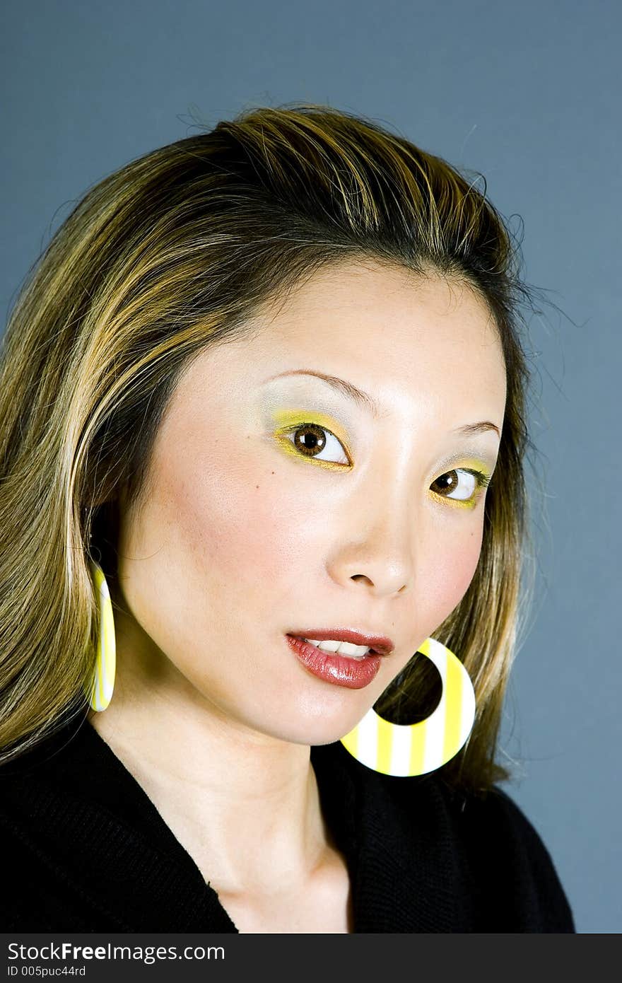 Headshot Of A Japanese Woman