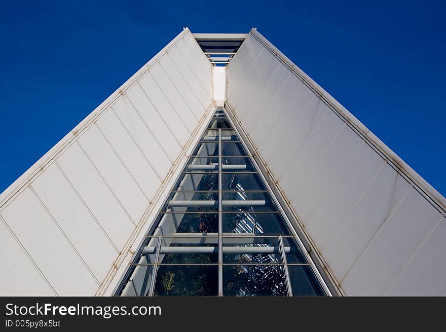 A cloesup of a modern looking conservatory. A cloesup of a modern looking conservatory.