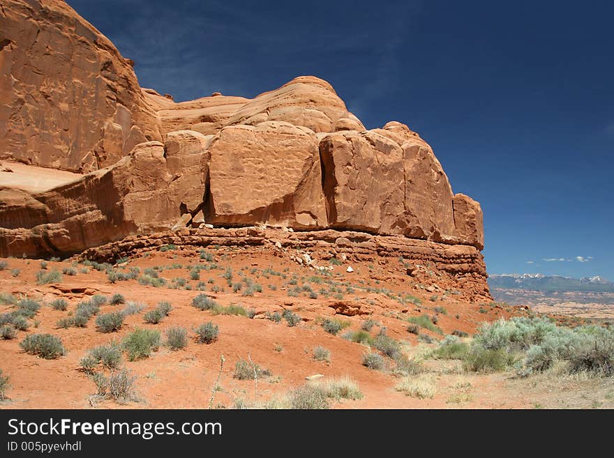 Red Rocks in Arches National Park. Canon 20D