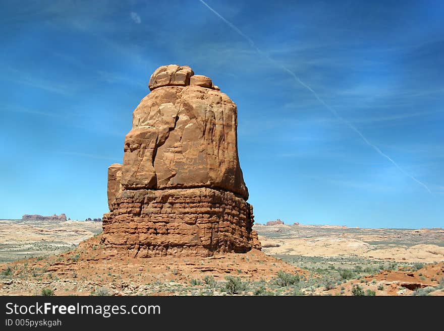 Red Rocks in Arches National Park. Canon 20D