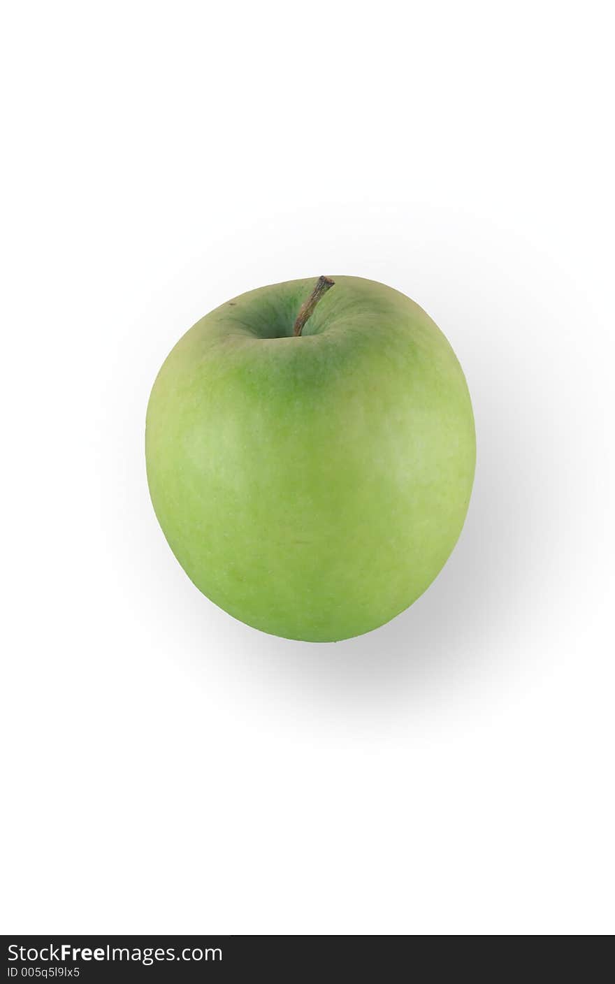 Granny smith apple isolated on white and clipping path included