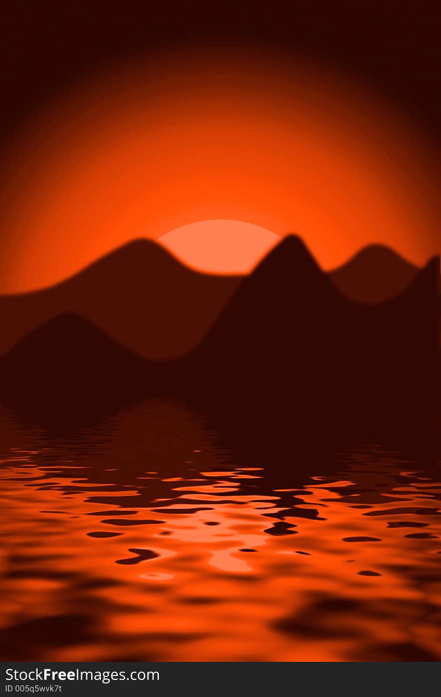 Abstract sunset background. Abstract sunset background