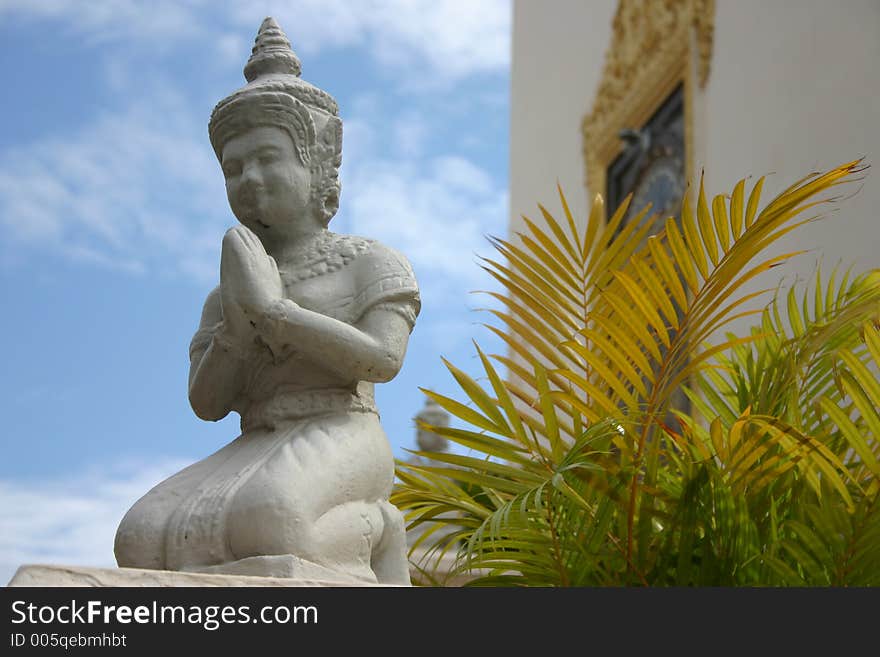 Statue in Cambodia's capitial