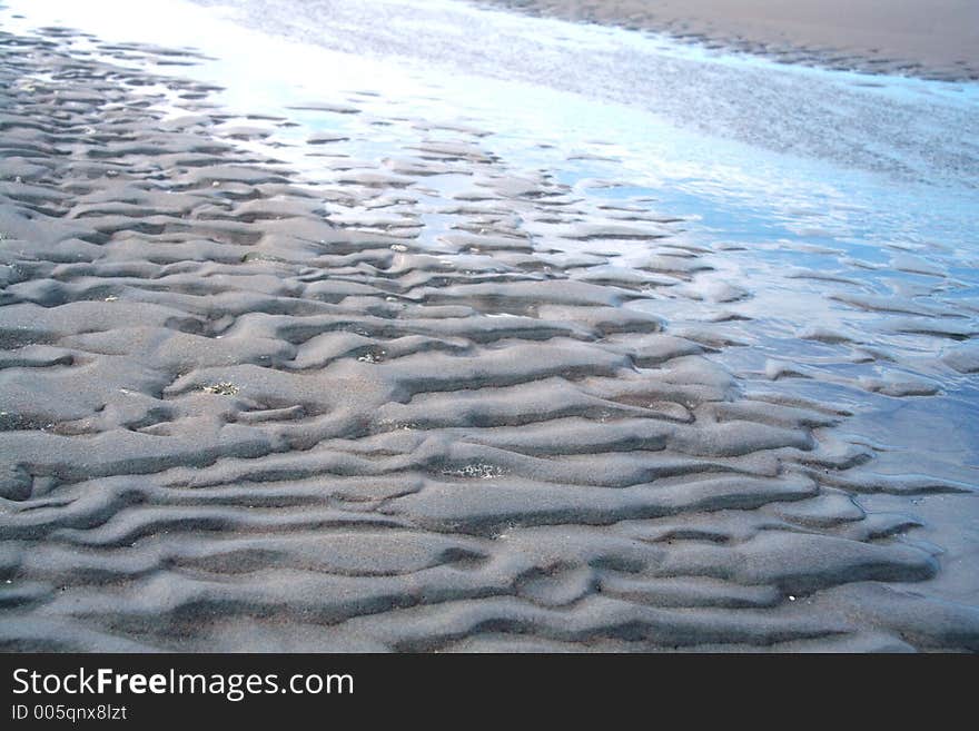 Dutch landscape on the beach