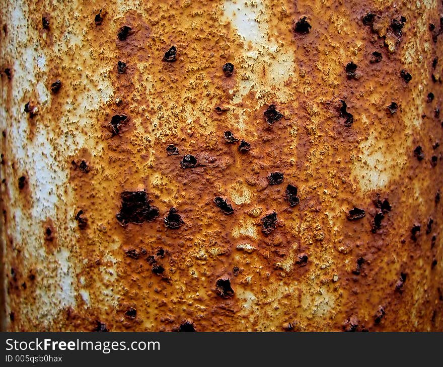 Very old rusty iron wall. Very old rusty iron wall.