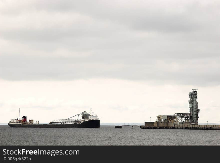 Tanker Coming Into Port