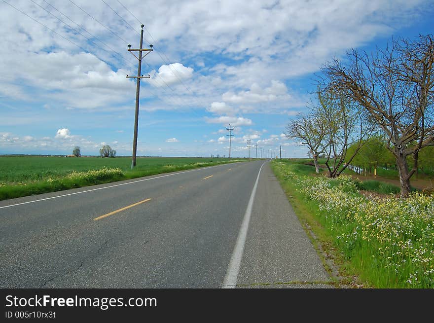 The countryside of northern California in springtime. The countryside of northern California in springtime