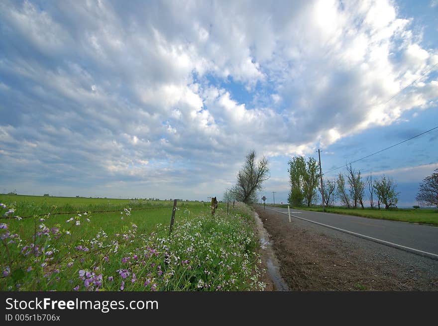 The countryside of northern California in springtime. The countryside of northern California in springtime