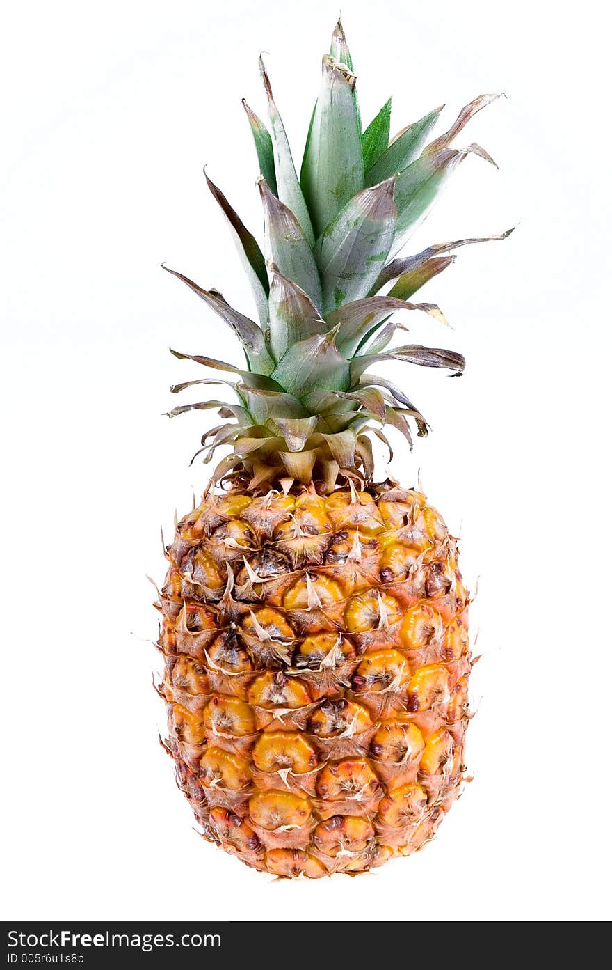 Pineapple isolated on white background.