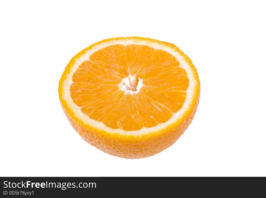 Orange isolated on white background.