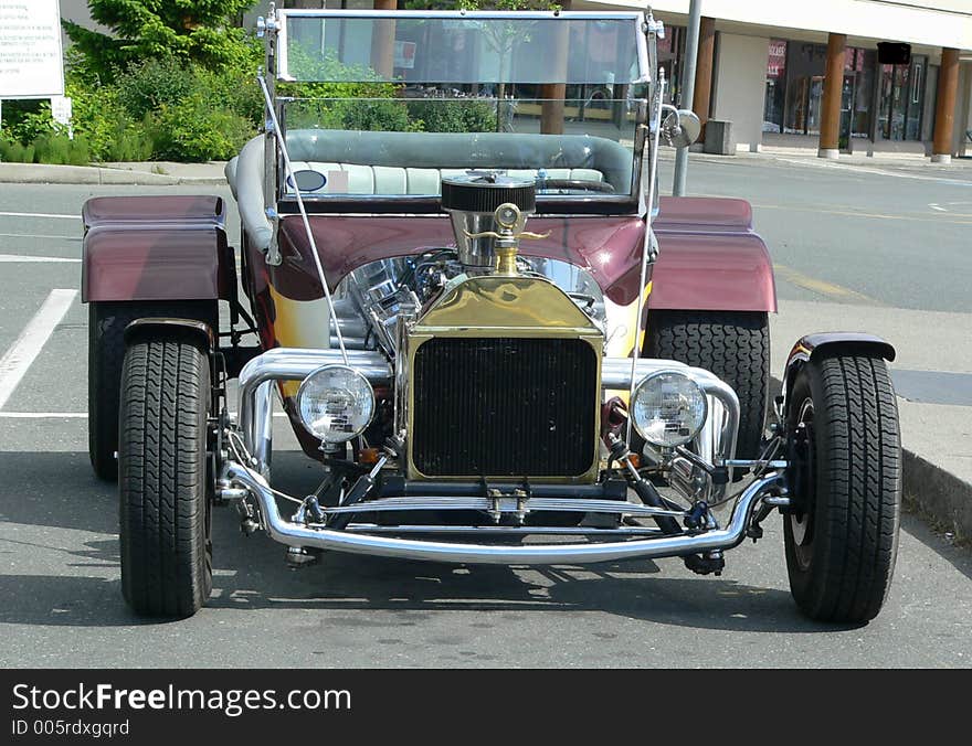 A hot rod on a summer's day. A hot rod on a summer's day.