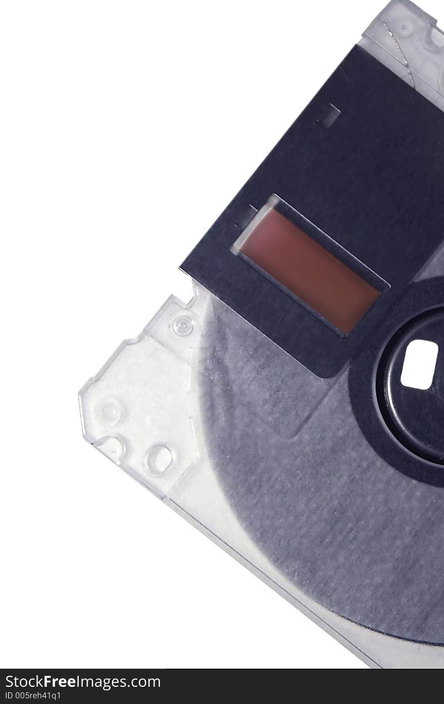 Open Transparent Floppy Disc