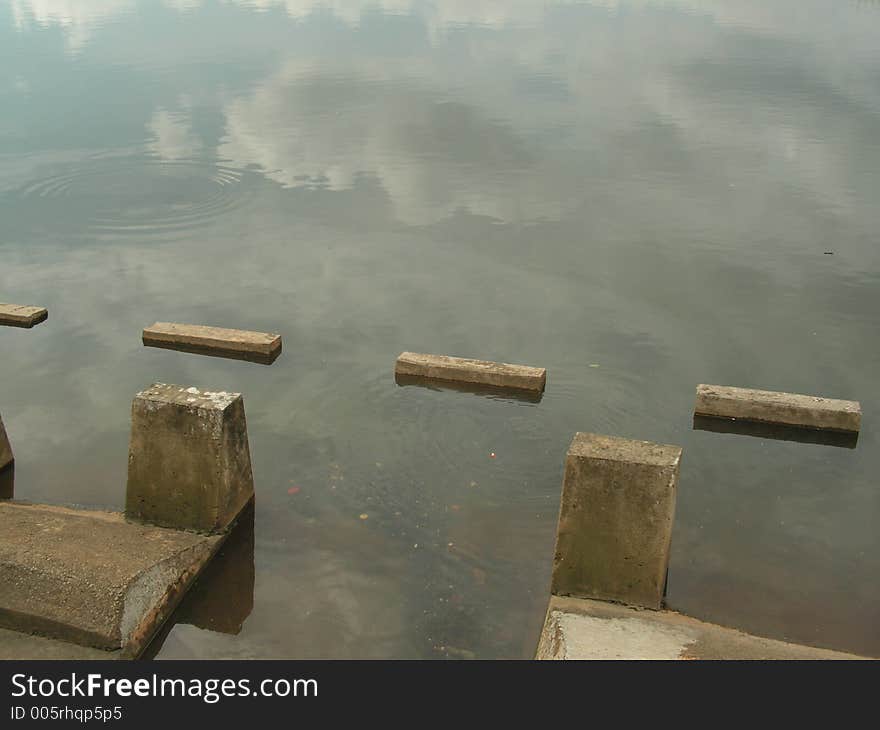 Stone Structures In Reservoir