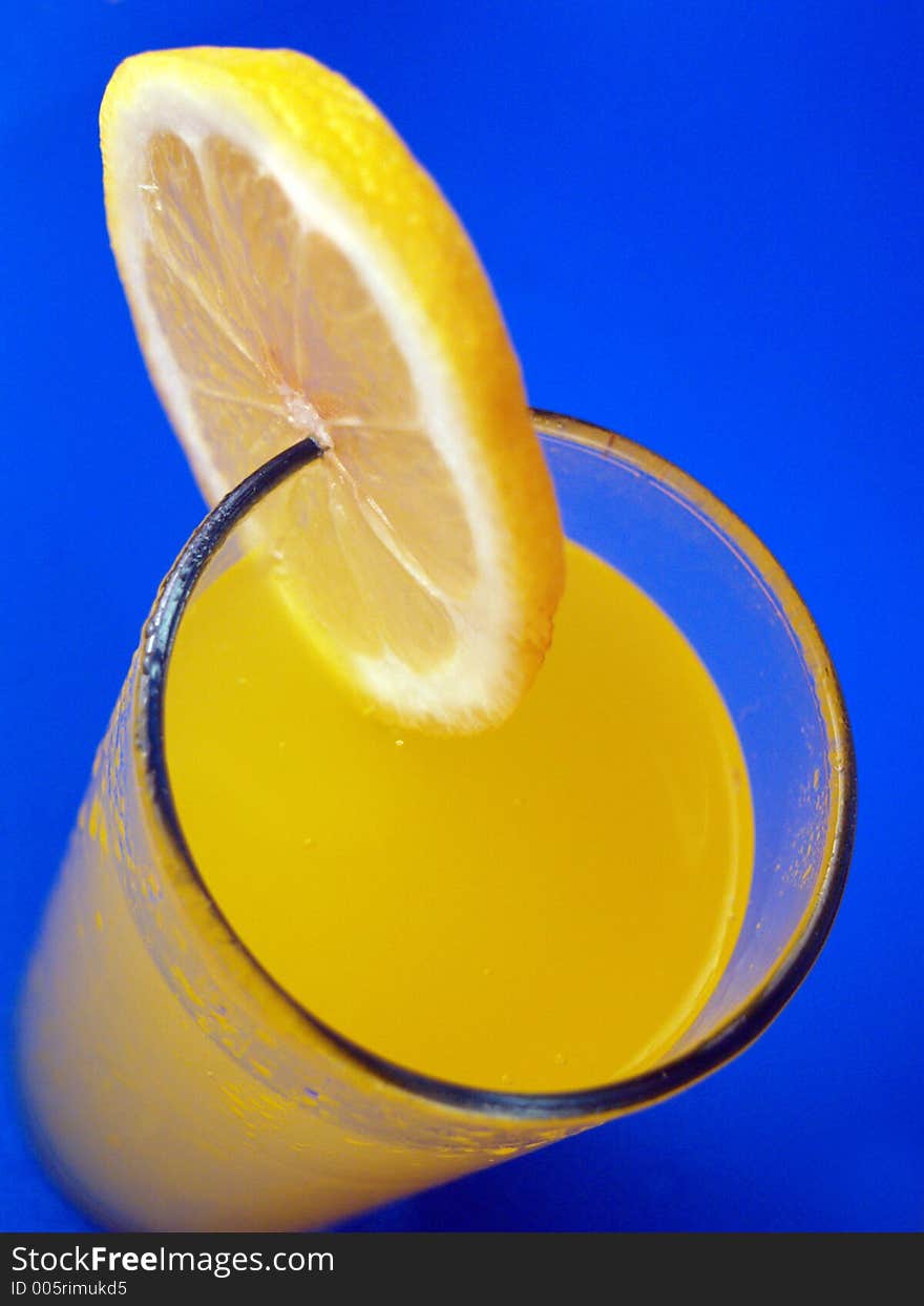 Glass of orange juice