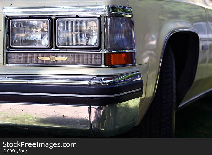 Classic America dream car, front view