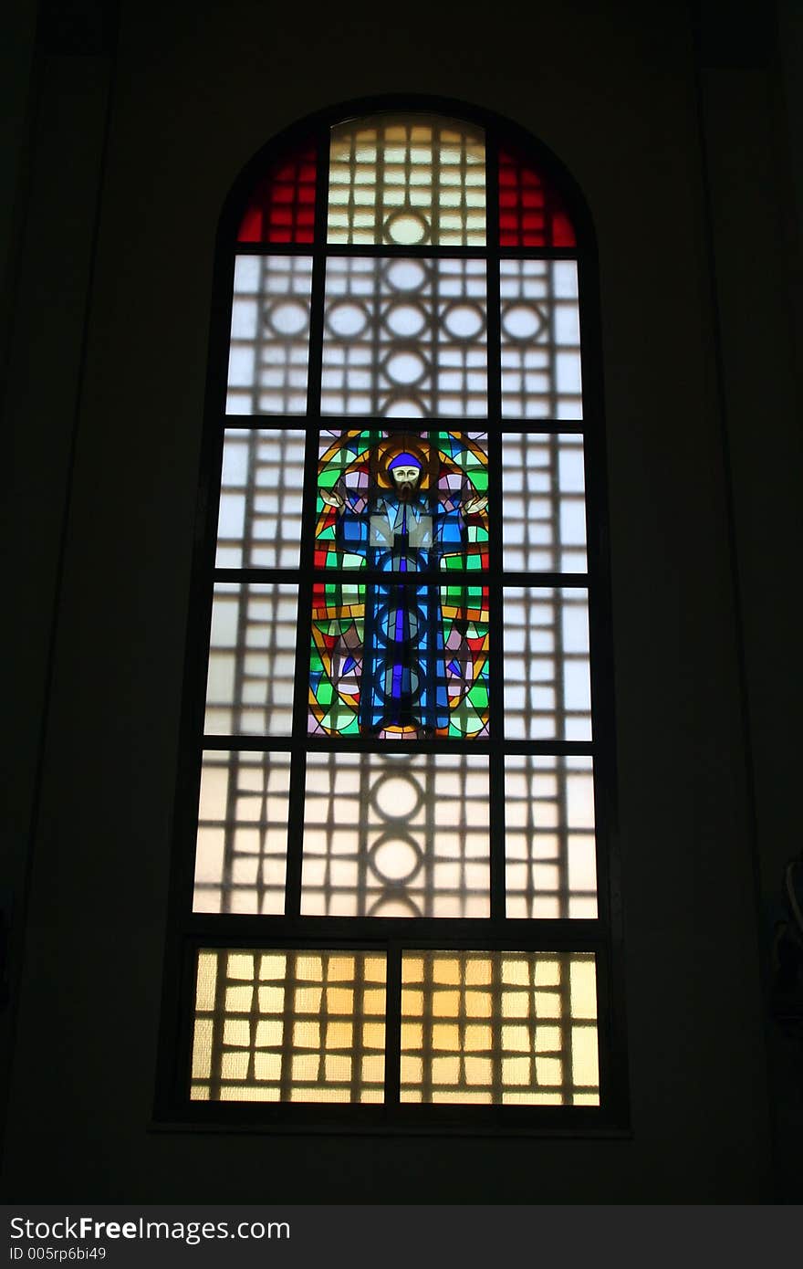 Catholic Church window. Catholic Church window