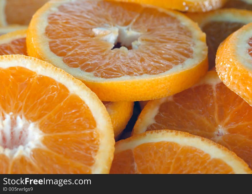 Orange slice background. Orange slice background