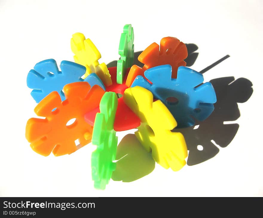 Toy wheels made from plastic. Toy wheels made from plastic