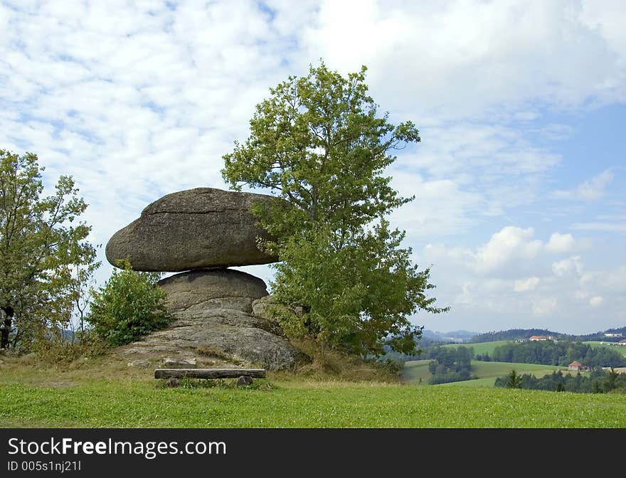 Big Granitic Stone in Upper Austria