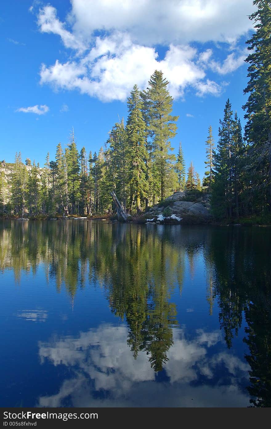 Alpine Scenery in the Northern Sierra near Lake Tahoe. Alpine Scenery in the Northern Sierra near Lake Tahoe