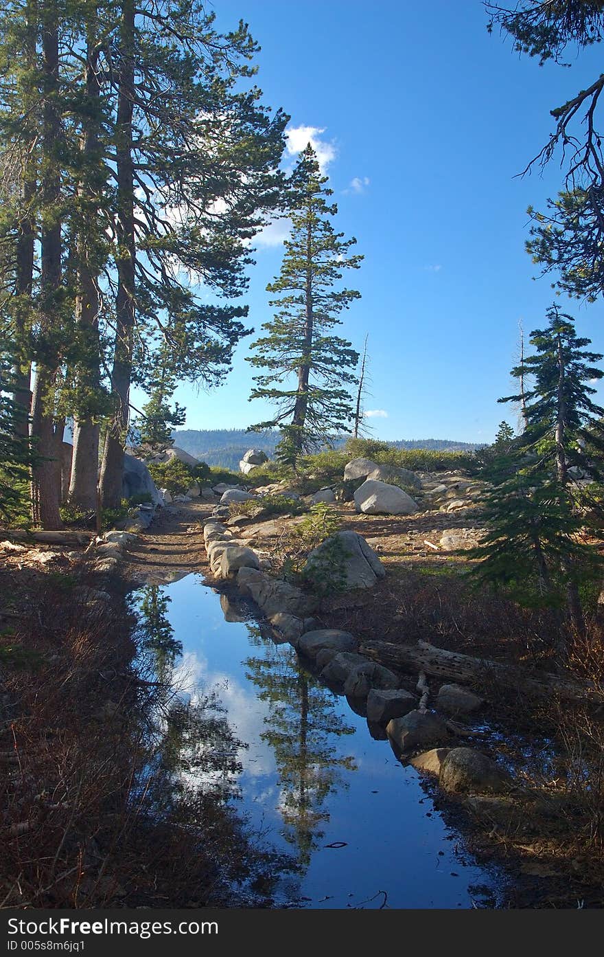 Alpine Scenery in the Northern Sierra near Lake Tahoe. Alpine Scenery in the Northern Sierra near Lake Tahoe