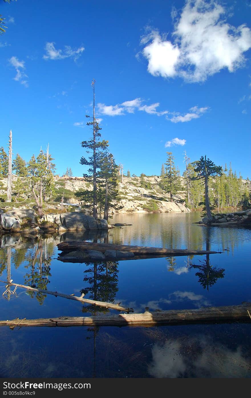 Alpine Scenery in the Northern Sierra near Lake Tahoe. Alpine Scenery in the Northern Sierra near Lake Tahoe