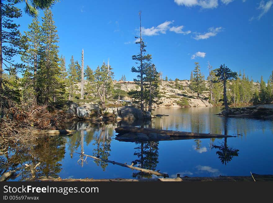 Alpine Scenery in the Northern Sierra near Lake Tahoe. Alpine Scenery in the Northern Sierra near Lake Tahoe