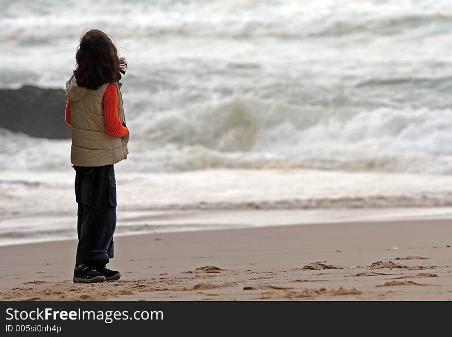 On the beach