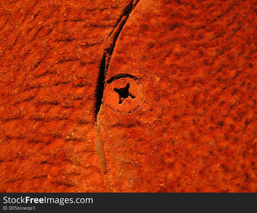 Rust Texture and Screw Head