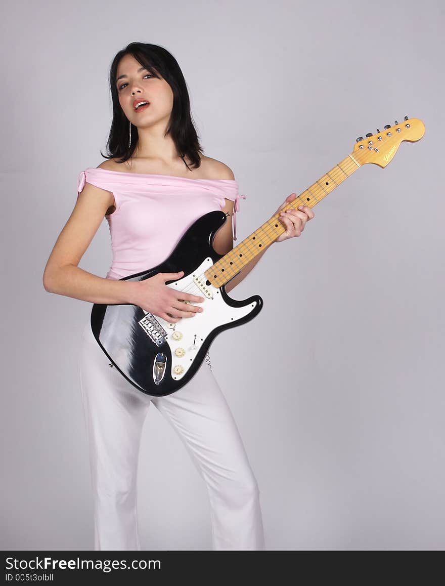 Asian Guitar Girl