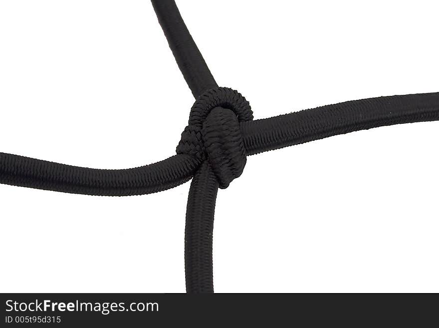 Black knot on a fishing net