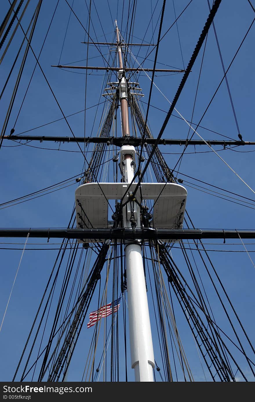 Rigging with American Flag