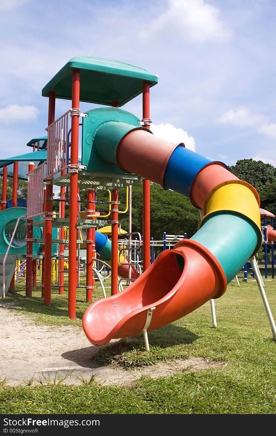 Colourful playground.