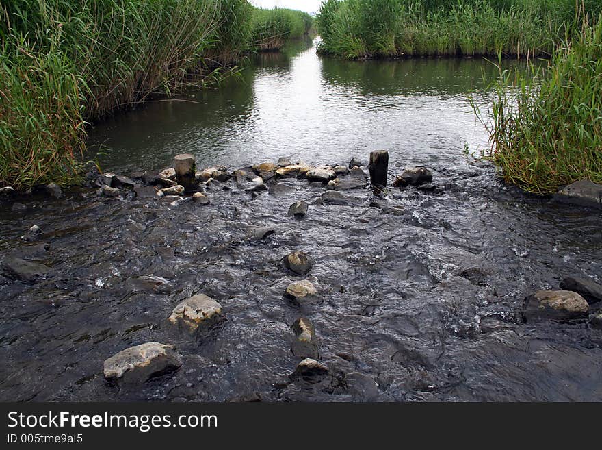 Stones in a river