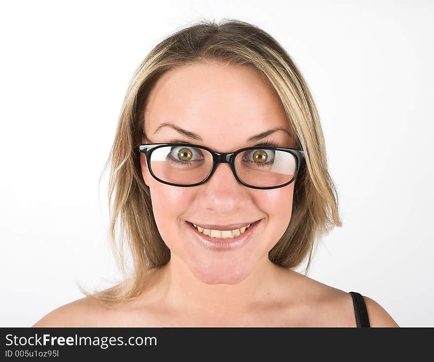 Young girl in glasses