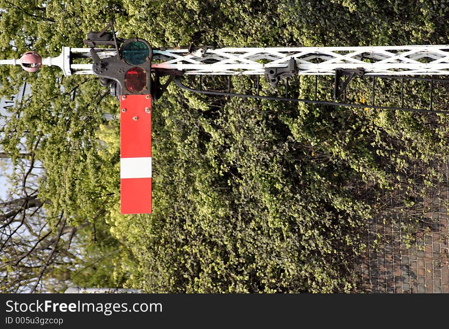 Railway stop signal