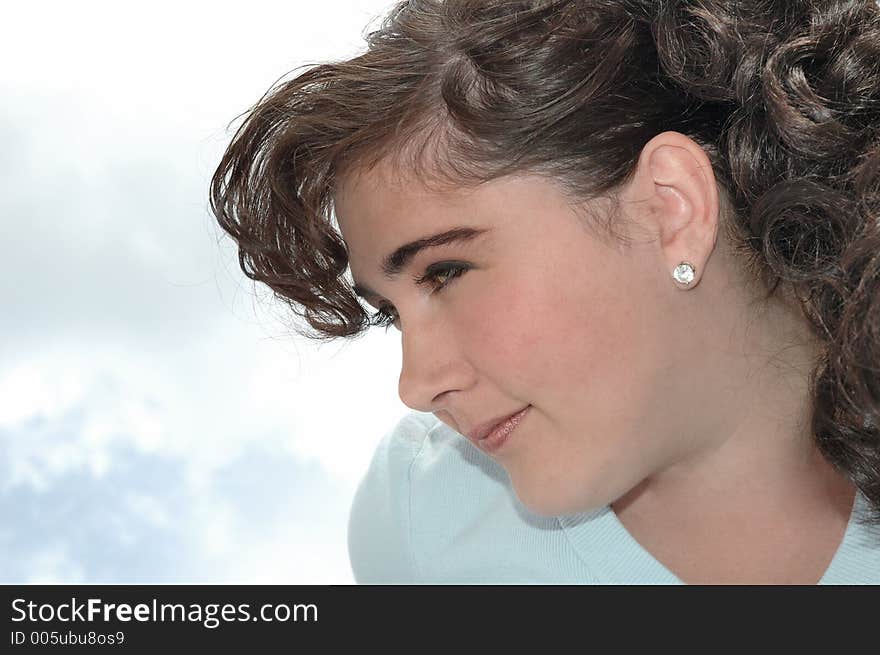 Woman portrait outdoors