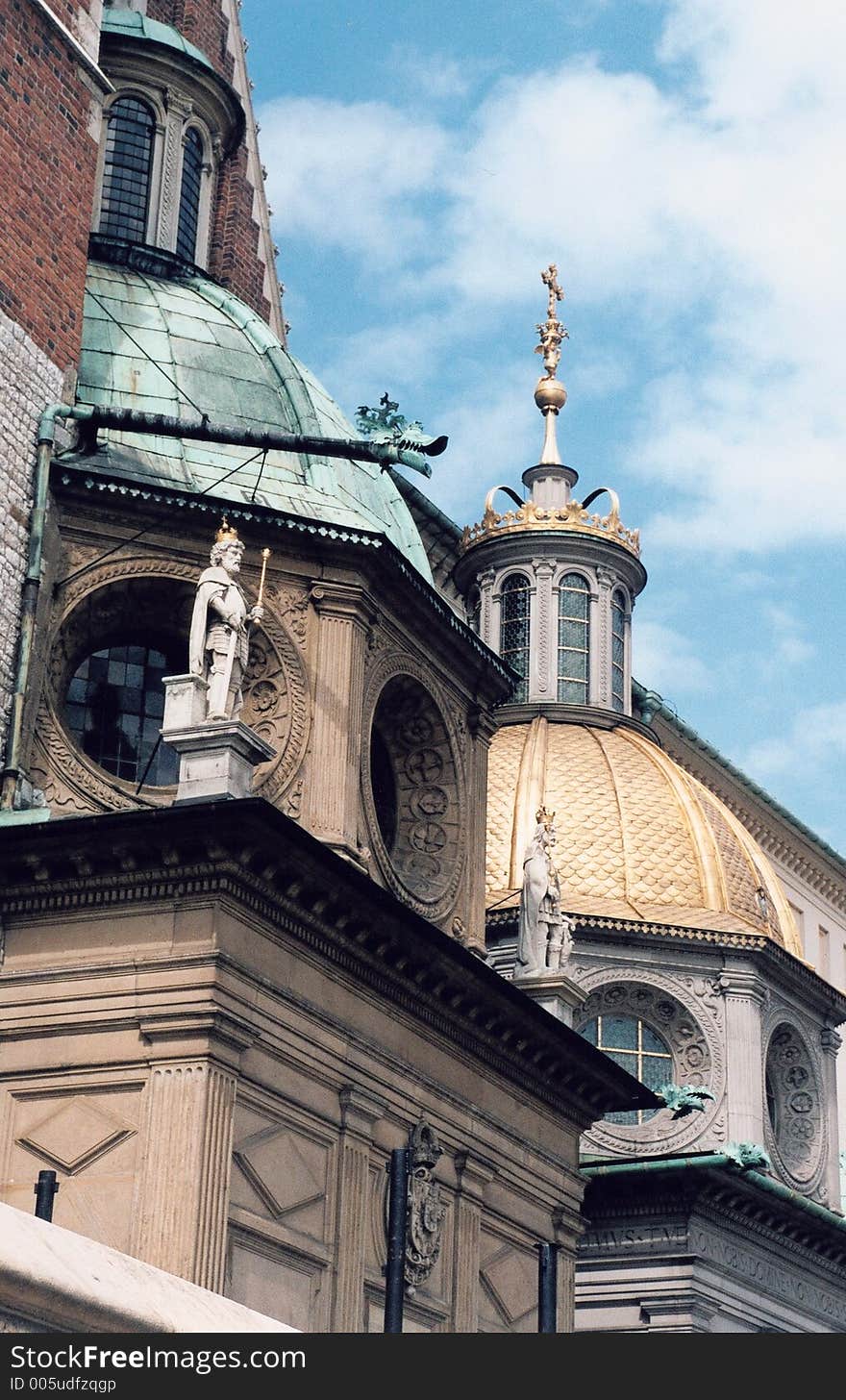 Wawel Castle church roof - Krakow - Poland