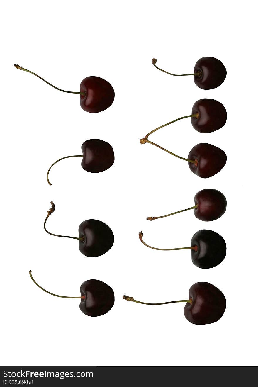 Cherries, Isolated