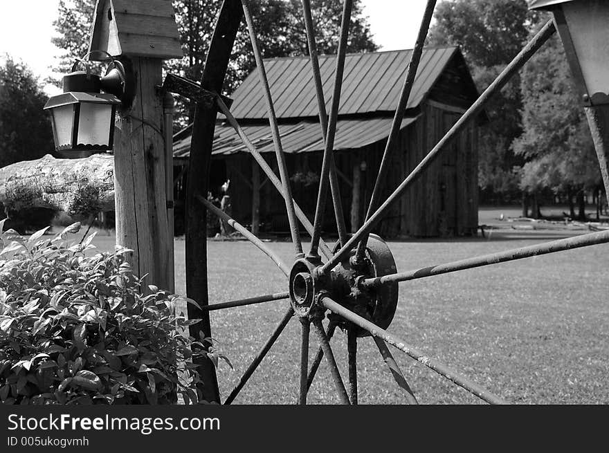 Country Farm Black And White