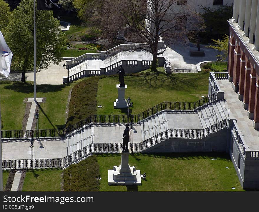 Massachusetts State House Stairs